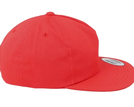 Snapback-Yupoong Unstructu 5-panel Snapback - Red