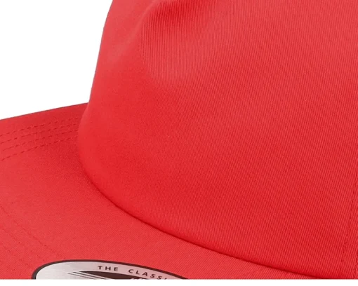 Snapback-Yupoong Unstructu 5-panel Snapback - Red