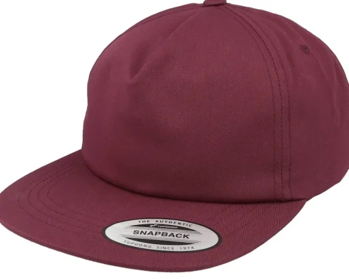 Snapback-Yupoong Unstructu 5-panel Snapback - Red