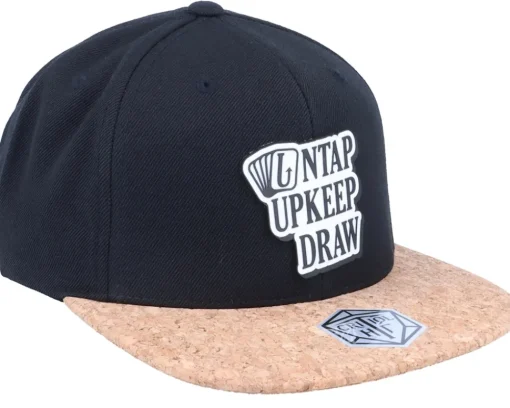 Snapback-Critiql Hit Untap Upkeep Pvc Patch Black/Cork Snapback -