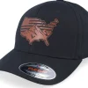 Flexfit-Iconic Usa Map Flag Brown Patch Black Flexfit -