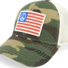Trucker-American Needle Usa Peace Twill Valin Ptch Ivory/Camo Trucker -