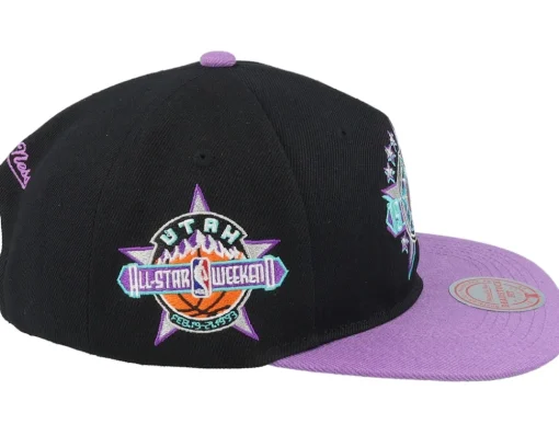 Sale Mitchell & Ness Utah Jazz Asg 2 Tone Deadstock /Purple Snapback - Black