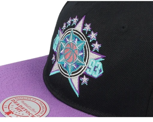 Sale Mitchell & Ness Utah Jazz Asg 2 Tone Deadstock /Purple Snapback - Black