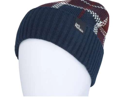 Online Jack Wolfskin Van View Beanie Night Blue Cuff -
