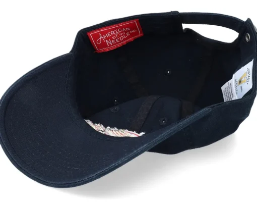 Sale American Needle Vancouver Canucks Blue Line Black Dad Cap -