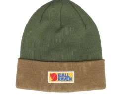 Cuff Beanies-Fjällräven Vardag Classic Beanie Brown-laurel Green Cuff -