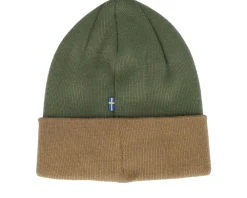 Cuff Beanies-Fjällräven Vardag Classic Beanie Brown-laurel Green Cuff -