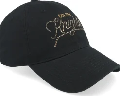 Dad Cap-American Needle Vegas Golden Knights Blue Line Black Dad Cap -
