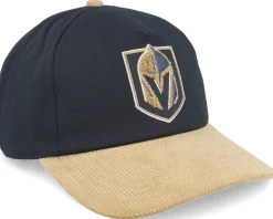 New American Needle Vegas Golden Knights Burnett Black/Gold Corduroy A-frame Adjustable -