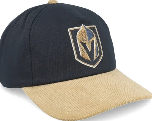 New American Needle Vegas Golden Knights Burnett Black/Gold Corduroy A-frame Adjustable -