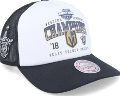 Trucker-Mitchell & Ness Vegas Golden Knights Champions White/Black Trucker -