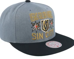 Snapback-Mitchell & Ness Vegas Golden Knights City Love Grey/Black Snapback -