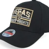 Adjustable-Mitchell & Ness Vegas Golden Knights Horizon Patch Classic Red Adjustable - Black