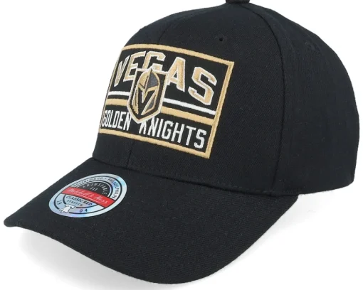 Adjustable-Mitchell & Ness Vegas Golden Knights Horizon Patch Classic Red Adjustable - Black