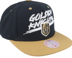 Snapback-Mitchell & Ness Vegas Golden Knights Transcript /Tan Snapback - Black