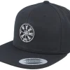 Snapback-Vikings Vegvisir Rungalder Patch Black Snapback -