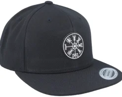 Snapback-Vikings Vegvisir Rungalder Patch Black Snapback -