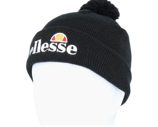 New Ellesse Velly Infant Beanie Black Pom -