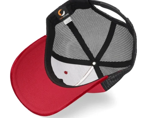 Blanks-Equip Velvet /Black A-frame Trucker - Red
