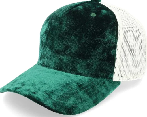 Blanks-Equip Velvet /Black A-frame Trucker - Red