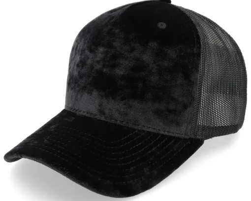 Blanks-Equip Velvet /Black A-frame Trucker - Red