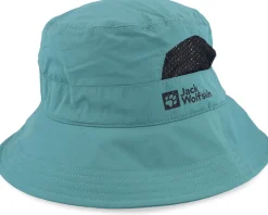 Buckets-Jack Wolfskin Vent Hat Jade Green Bucket -