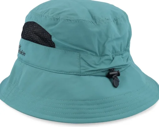 Buckets-Jack Wolfskin Vent Hat Jade Green Bucket -