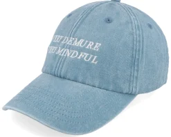Dad Cap-Scenes Very Demure Very Mindful Denim Light Dad Cap - Blue