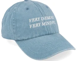 Dad Cap-Scenes Very Demure Very Mindful Denim Light Dad Cap - Blue