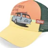 Trucker-Coastal Vibes And Tides Sun Yellow Trucker -