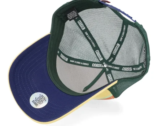 Trucker-Coastal Vibes And Tides Sun Yellow Trucker -