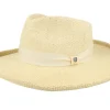 Straw Hat-Brixton Victoria Straw Natural/Oat Milk Fedora -