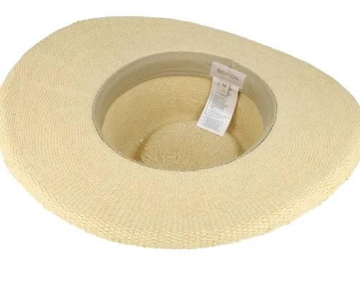 Straw Hat-Brixton Victoria Straw Natural/Oat Milk Fedora -