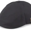 New Fjällräven Övik Dark Grey Flatcap - Black