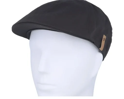 New Fjällräven Övik Dark Grey Flatcap - Black