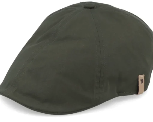 New Fjällräven Övik Dark Grey Flatcap - Black