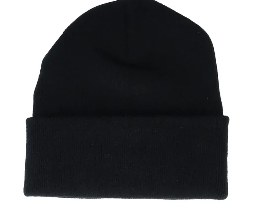 Outlet Vikings Viking Wolf Black Patch Black Beanie -