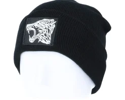 Outlet Vikings Viking Wolf Black Patch Black Beanie -