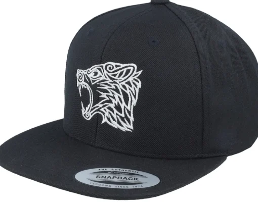 Snapback-Vikings Viking Wolf Snapback - Black