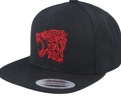Snapback-Vikings Viking Wolf Snapback - Black