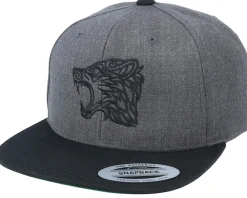 Snapback-Vikings Viking Wolf Charcoal Grey/Black Snapback -