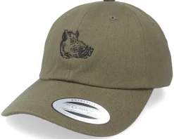 Discount Hunter Vildsvin Olive Green Dad Cap -