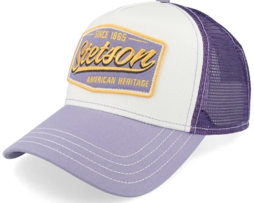 Trucker-Stetson Vintage Mint/Off White A-Frame Trucker - White, Green