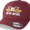 Flexfit-Born To Ride Vintage Motors Maroon Flexfit -