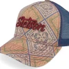 Trucker-Stetson Vintage Print Blue Vintage Print A-Frame Trucker -