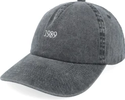 Discount Iconic 1989 Vintage Washed Black A-frame Dad Cap -