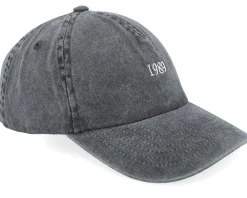 Discount Iconic 1989 Vintage Washed Black A-frame Dad Cap -