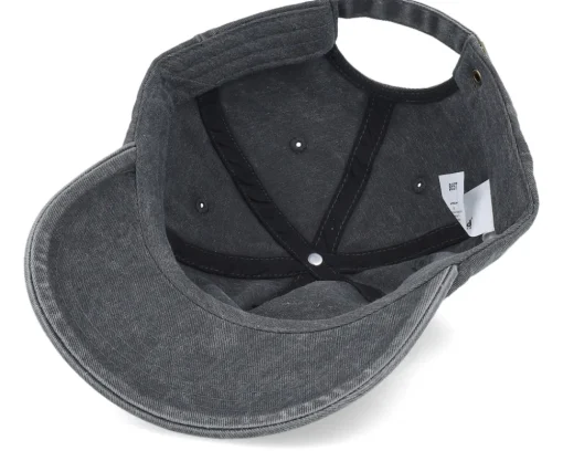 Dad Cap-Beechfield Vintage Washed A-Frame Dad Cap - Black