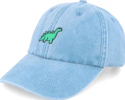 Fashion Iconic Vintage Washed Denim Light Blue Dad Cap -